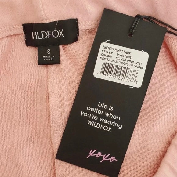 NWT Wildfox Sketchy Heart Knox Sweatpants - Picture 2 of 6